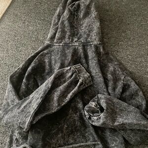 Gray Acid Wash Hoodie